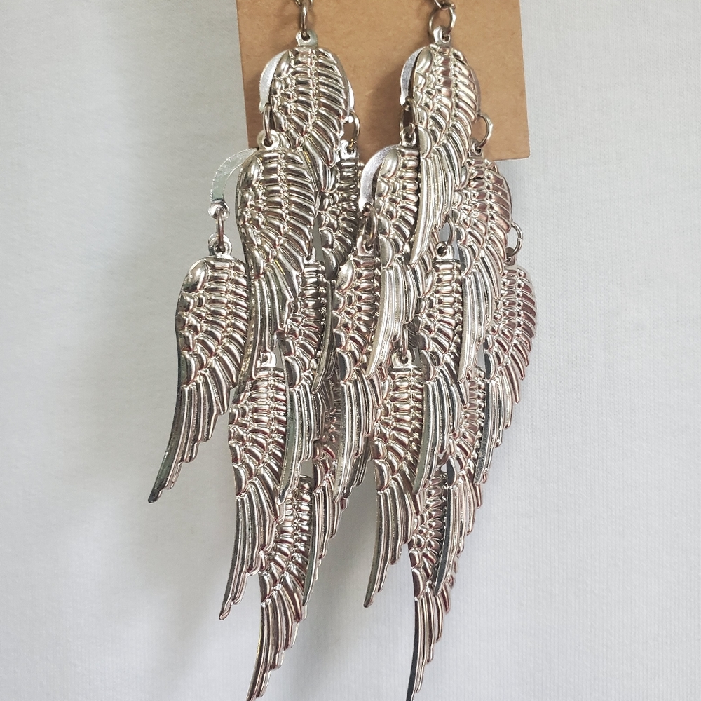 Silver Angel Earrings